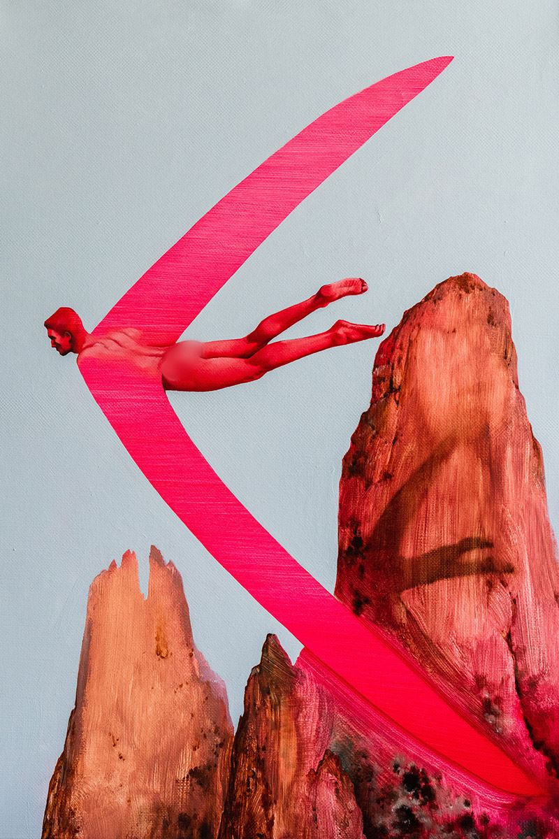 De creatie van de Tsjechische kunstenaar Jan Gemrot, geïnspireerd op de pijlvormige achterlichten van de Hyundai BAYON.