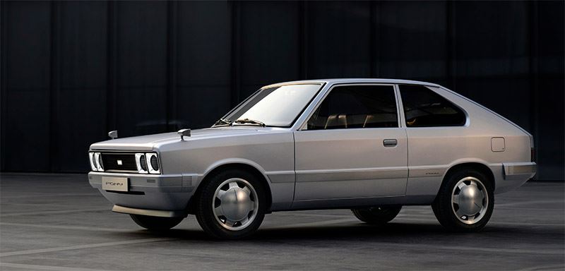 De Pony EV Heritage is een elektrische retro-versie van de originele Hyundai Pony Concept uit 1974.