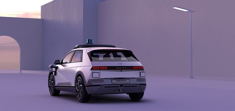 De robotaxi van Hyundai is gebaseerd op de volledig elektrische IONIQ 5.