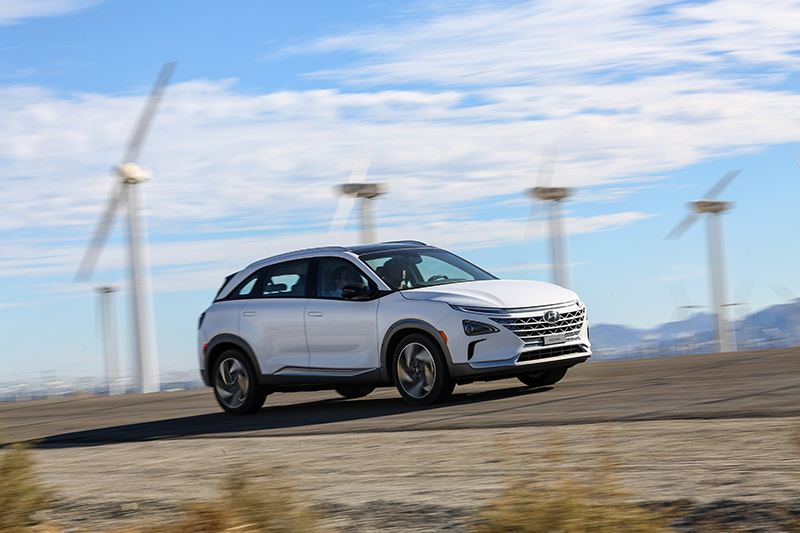 Onlangs verkocht Hyundai in Europa zijn duizendste waterstof-elektrisch aangedreven NEXO.