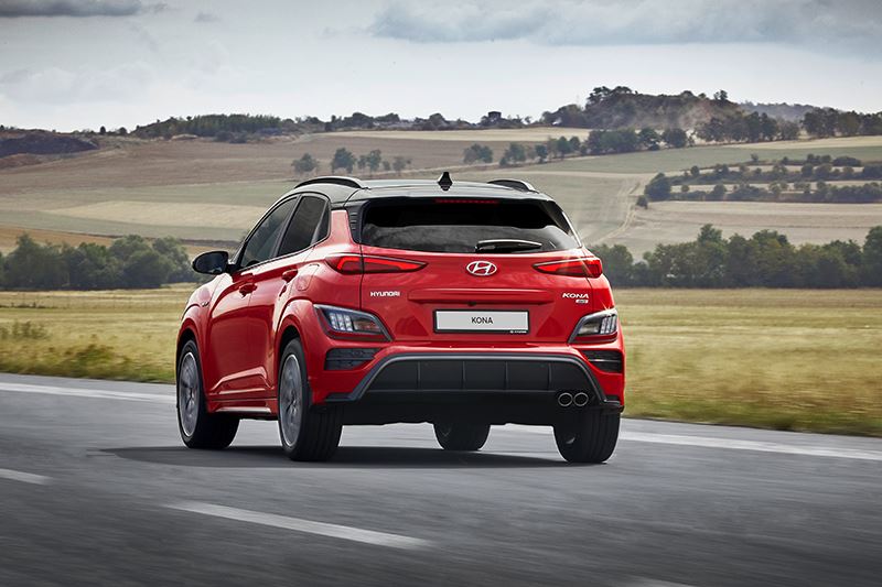 De Hyundai KONA in de sportieve N Line-uitvoering.