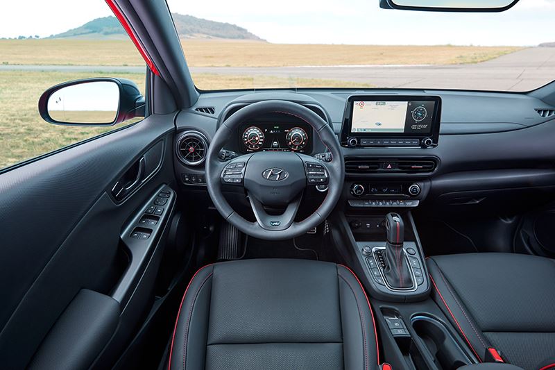 De Hyundai KONA in de sportieve N Line-uitvoering.