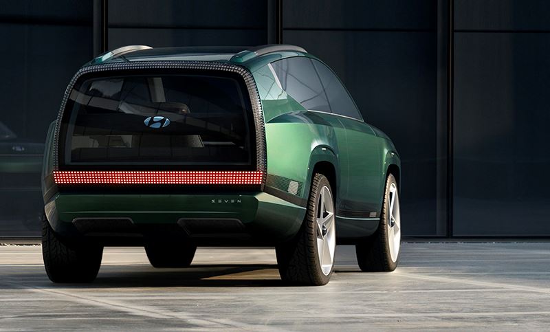 De concept car SEVEN van Hyundai is een bewijs van het commitment van Hyundai om in 2045 volledig CO2-neutraal zijn.