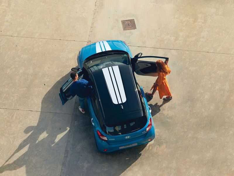 Met een fraaie striping geef je jouw Hyundai nog een nog sportievere uitstraling.