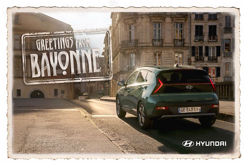 In een Hyundai BAYON naar Bayonne.