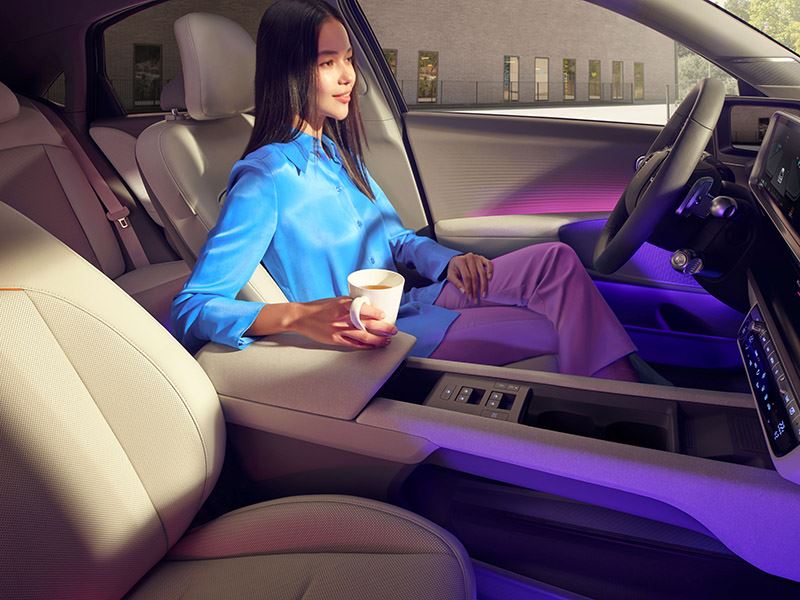 Het interieur van de IONIQ 6 is een lifestyle-ruimte waarin je je op je gemak moet voelen.