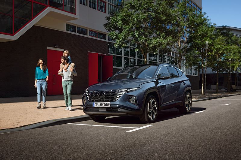 De Hyundai TUCSON Hybrid.