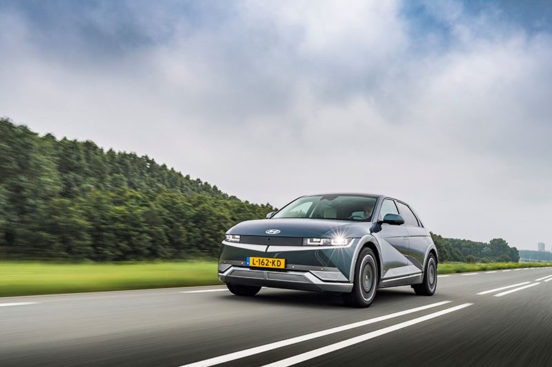 De volledig elektrische IONIQ 5 van Hyundai.