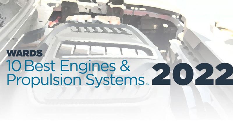 De Wards 10 Best Engines & Propulsion Systems beoordeelt elk jaar de beste nieuwe en vernieuwde aandrijflijnen.