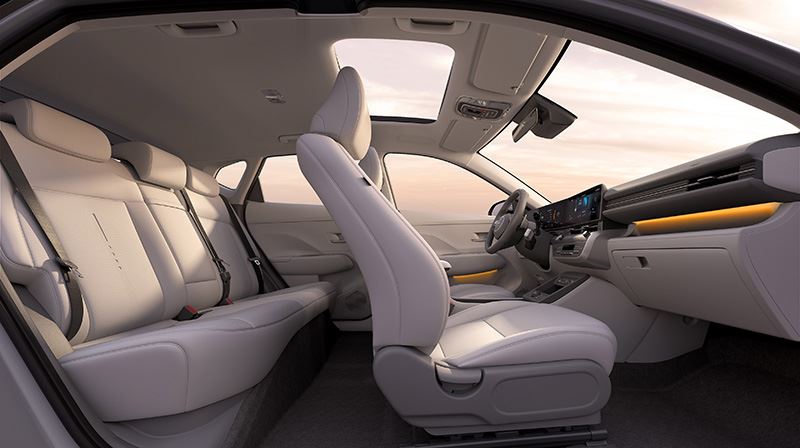 De nieuwe Hyundai KONA biedt meer leefruimte in het interieur.