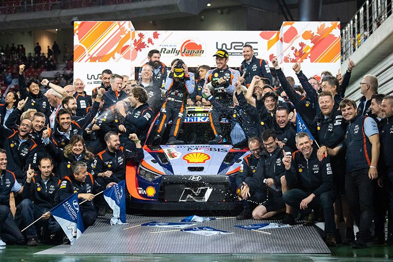 Hyundai Motorsport sloot het World Rally Championship 2022 af met een klinkende overwinning in Japan.
