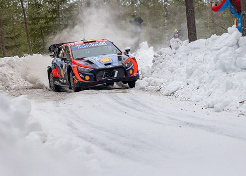Twee podiumplaatsen voor rallyteam Hyundai Motorsport in Zweden