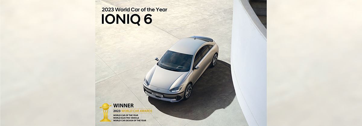 Hyundai sleept met IONIQ 6 drie titels in de wacht