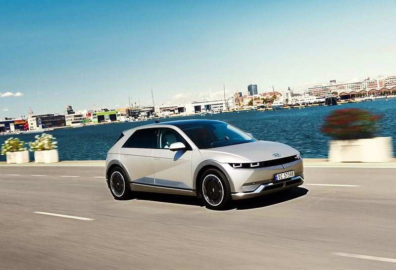 De volledig elektrische Hyundai IONIQ 5.