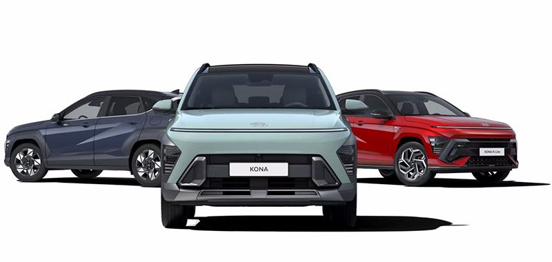 De Hyundai KONA-familie.