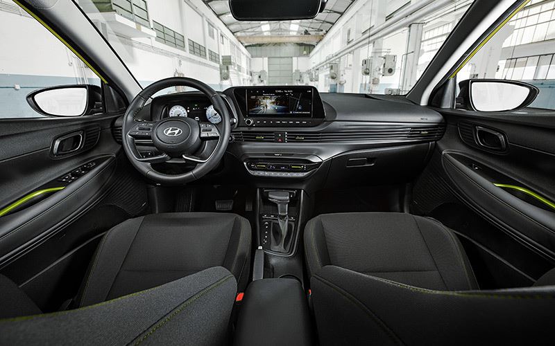 Het interieur van de vernieuwde Hyundai i20.