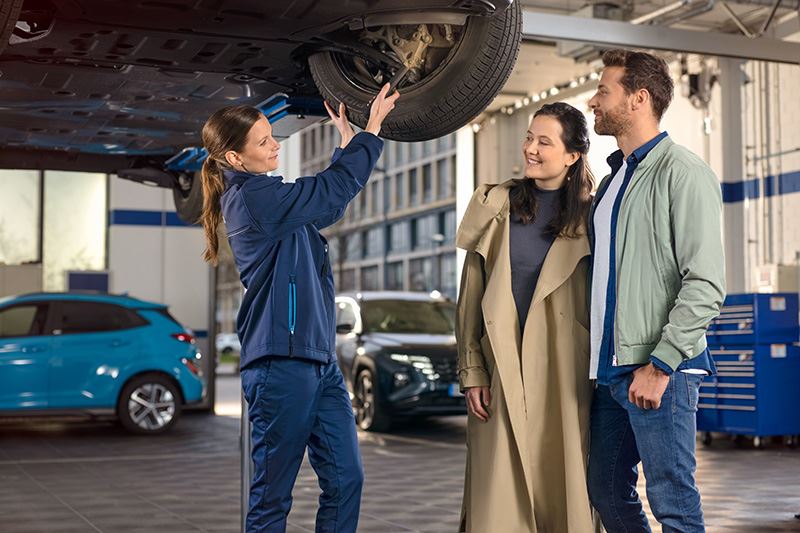Het hele jaar door staan Hyundai-dealers klaar voor het onderhoud van jouw auto.