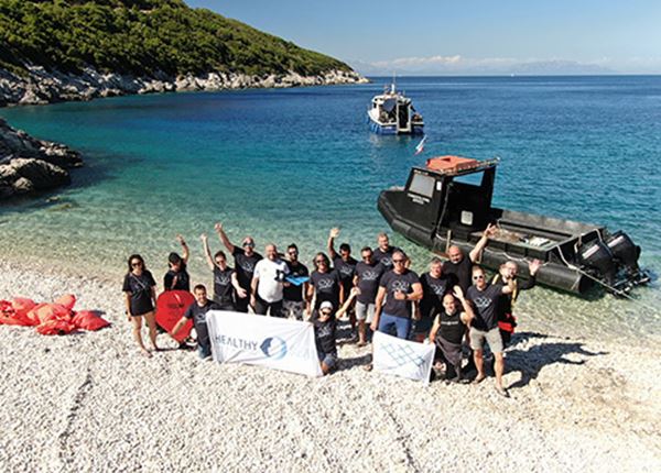 Schoonmaakactie van Hyundai en Healthy Seas in Griekenland