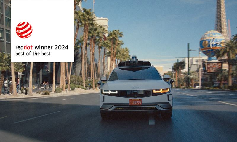 Hyundai won een 'Best of the Best’-award voor de reclamefilm ‘Autonomous Driving Technology by Hyundai IONIQ 5 Robotaxi’.