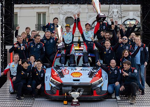 Historische wereldtitel rallyteam Hyundai Motorsport