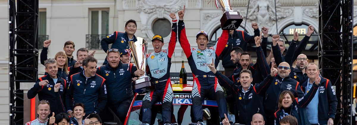 Historische wereldtitel rallyteam Hyundai Motorsport