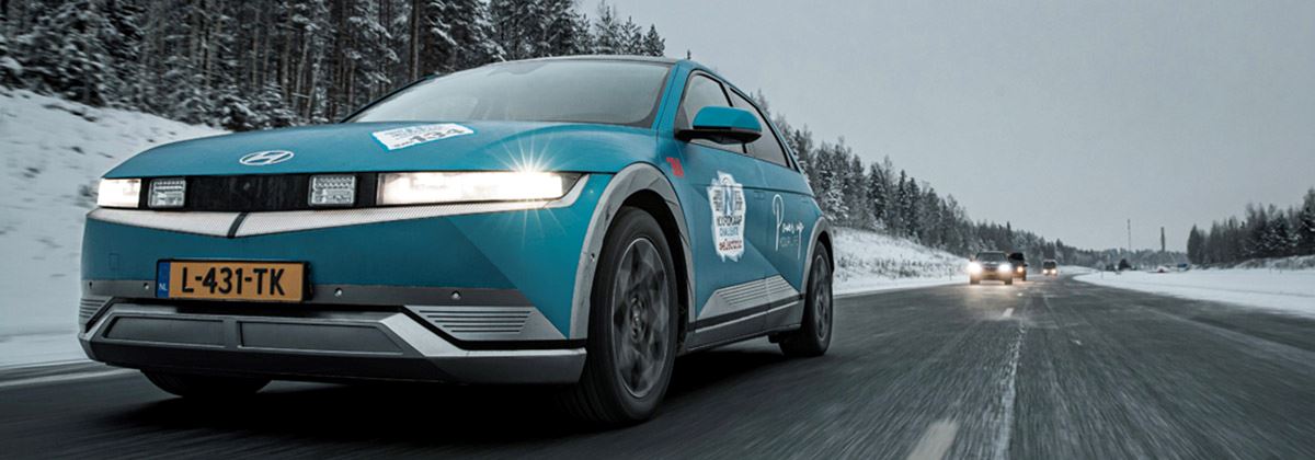 Hyundai met drie elektrische auto's in eerste editie Noordkaap E-Challenge