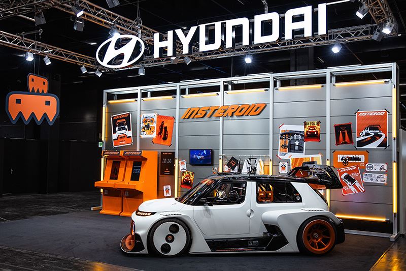 De INSTEROID op de stand van Hyundai op Gamescom 2025.