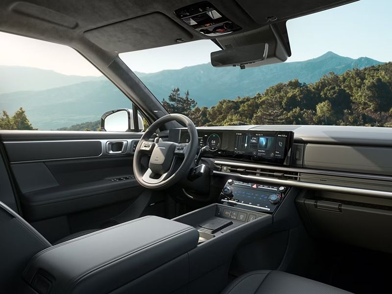 Het interieur van de Hyundai SANTA FE.