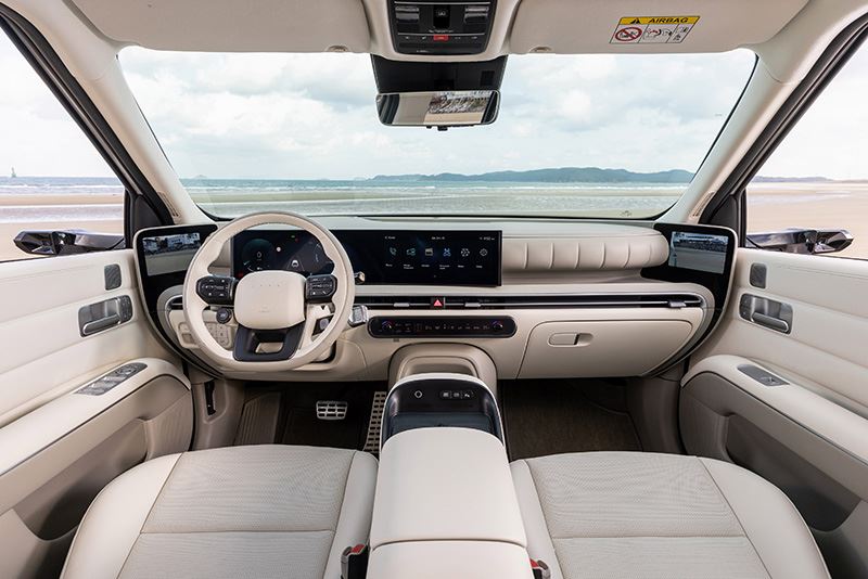 Het interieur van de nieuwe Hyundai NEXO.