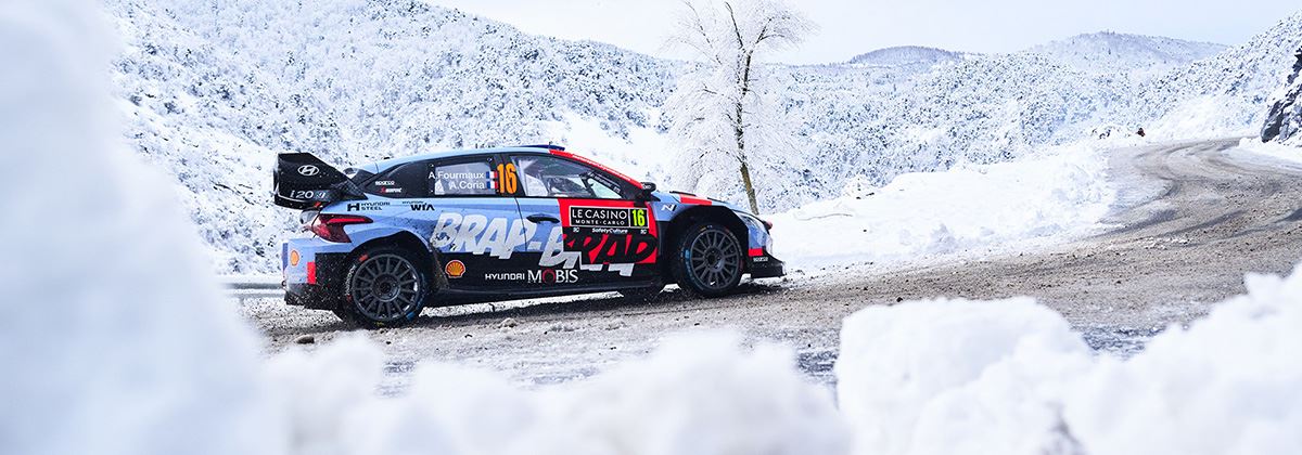 Hyundai Motorsport toont veerkracht in loodzware Rally van Monte-Carlo