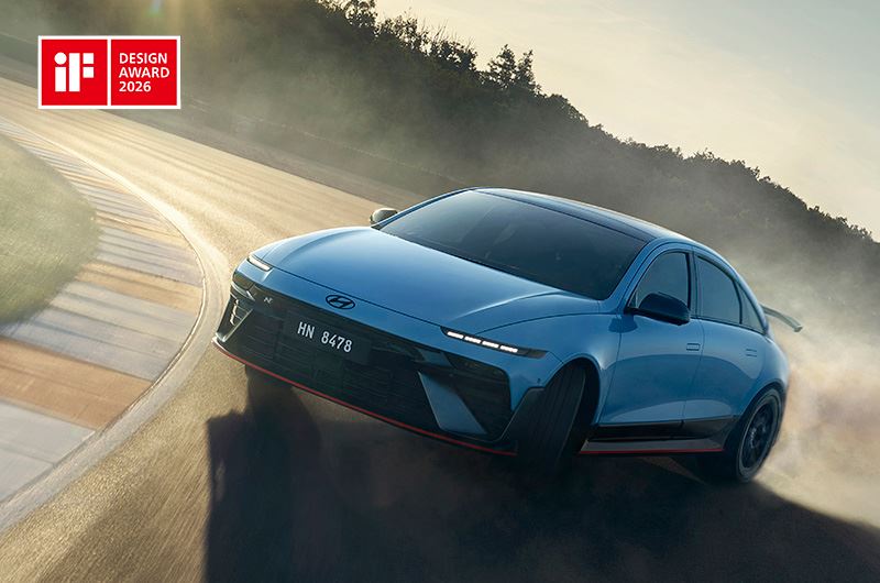 Succes voor de Hyundai IONIQ 6 N bij de iF Design Award 2026.