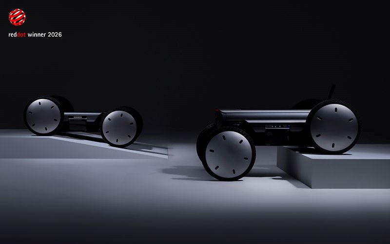 MobED maakt gebruik van Hyundai’s eigen Drive and Lift-technologie en een speciaal wielmechanisme, waardoor het stabiel kan blijven rijden op ongelijke ondergrond, hellingen en stoepranden.