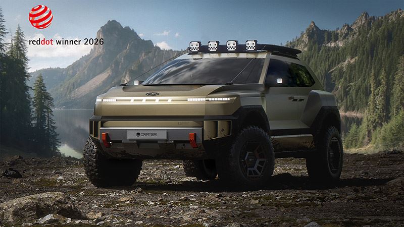 De CRATER Concept van Hyundai werd door de Red Dot-jury bekroond als Winner.