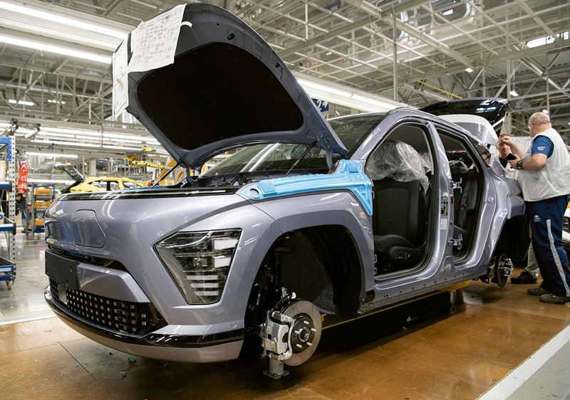 AI krijgt ook een steeds grotere rol in de productie van modellen van Hyundai.