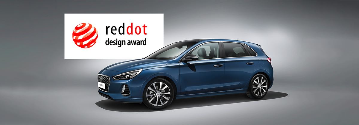 Nieuwe Hyundai i30 beloond met Red Dot Design Award