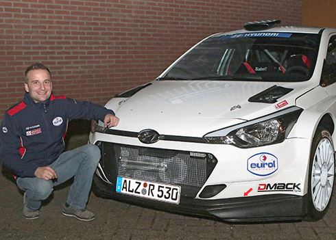 Bob de Jong met steun van Hyundai Nederland in Twente Rally.