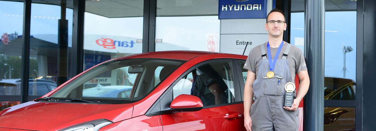 Gouden medaille Nederlandse Hyundai-technicus op World Skill Olympics