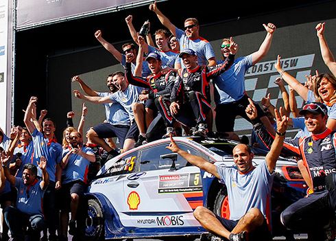 En dat is vier! Hyundai wint Rally van Australië