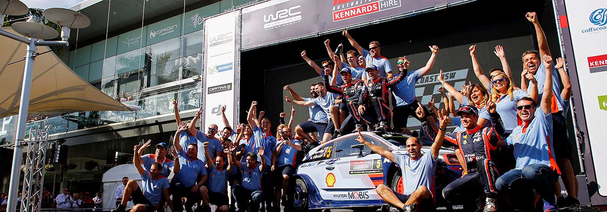 En dat is vier! Hyundai wint Rally van Australië