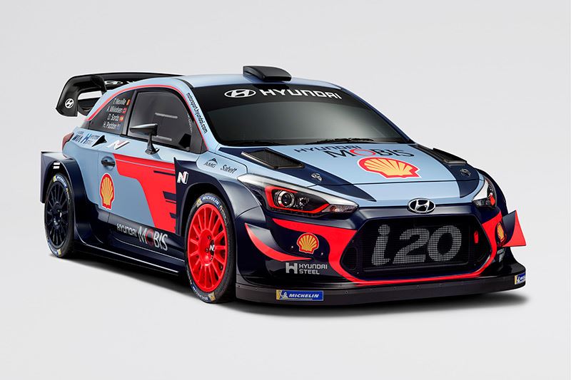 Dit is de nieuwe rallyauto Hyundai i20 WRC 2018