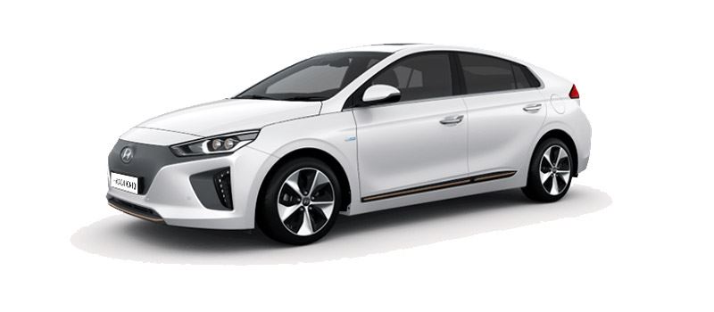 Foto: de Hyundai IONIQ Electric is als een van de weinige volledig elektrische auto's direct leverbaar.