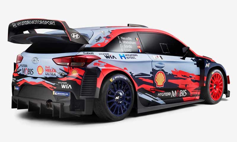 Rallyauto Hyundai i20 WRC 2019.
