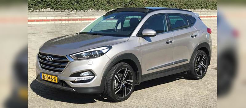 Robert Hoogendoorn stuurde deze foto van zijn Hyundai Tucson mee.