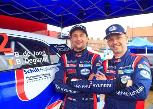 Sterke start Bob de Jong in rallyauto Hyundai i20 R5