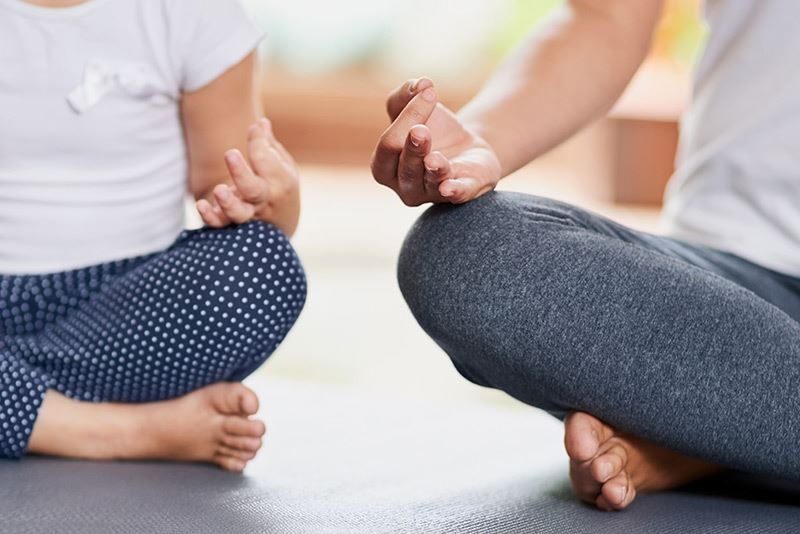 Yoga op het International Kids Festival