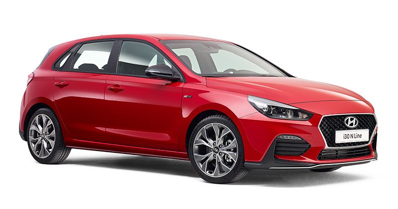 De Hyundai i30 5-deurs N Line.
