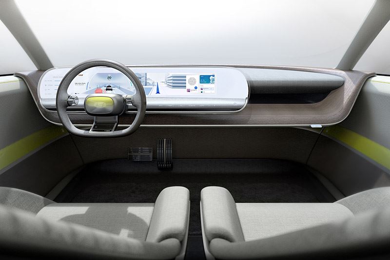 Voor het infotainmentsysteem in de Hyundai 45 Concept wordt gebruikgemaakt van projectie.