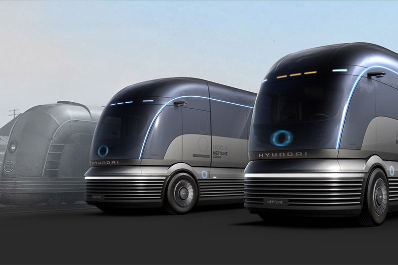 De HDC-6 NEPTUNE is geïnspireerd op de gestroomlijnde treinstellen uit de jaren dertig met hun Art Deco-stijl.