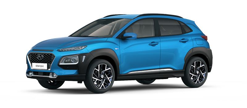 De Hyundai KONA Hybrid legt de nadruk op een zo laag mogelijk benzineverbruik.