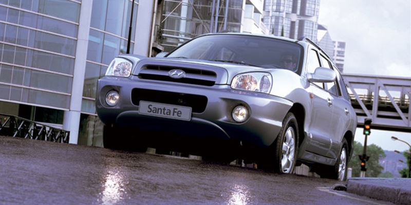 Eerste generatie Hyundai Santa Fe.